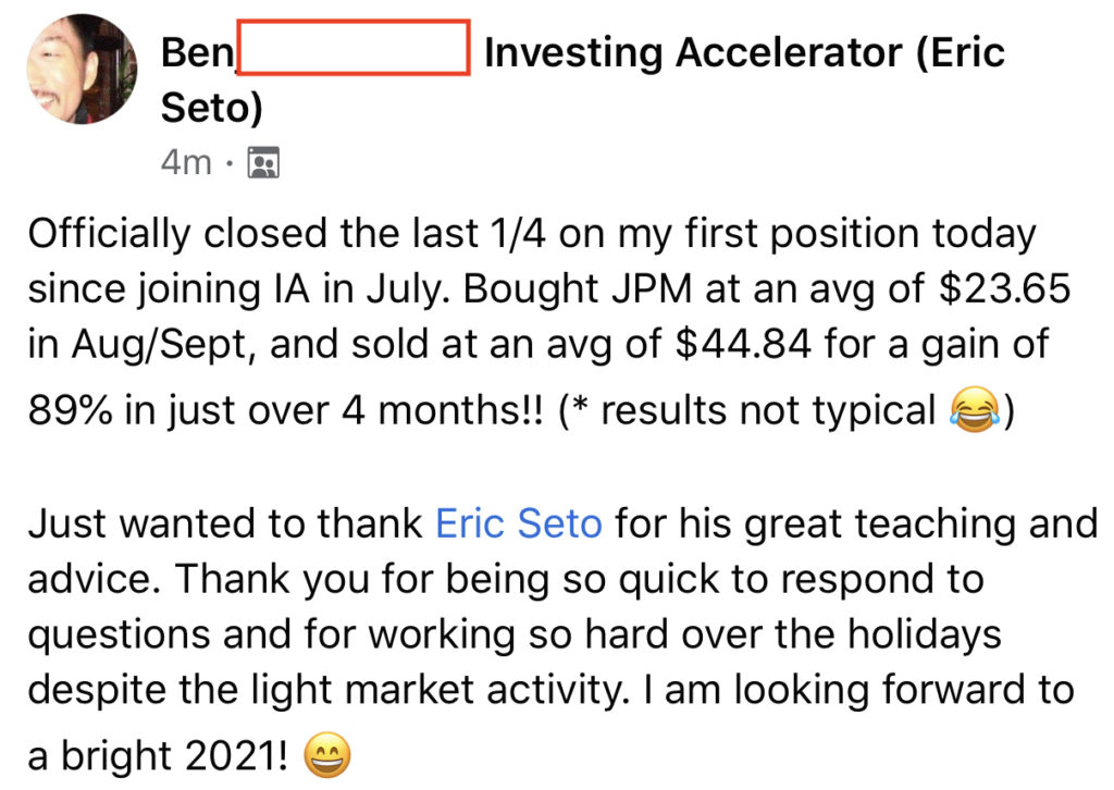 242 - Ben Lee made 89% from JPM in 4 months