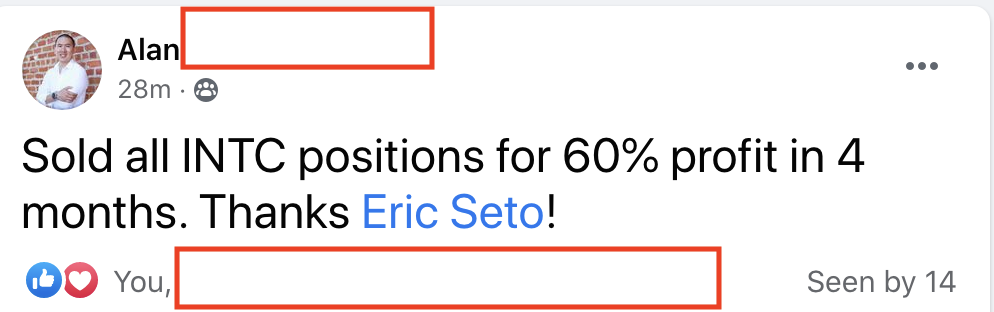 253 - Alan made 60% from IINTC in 4 months