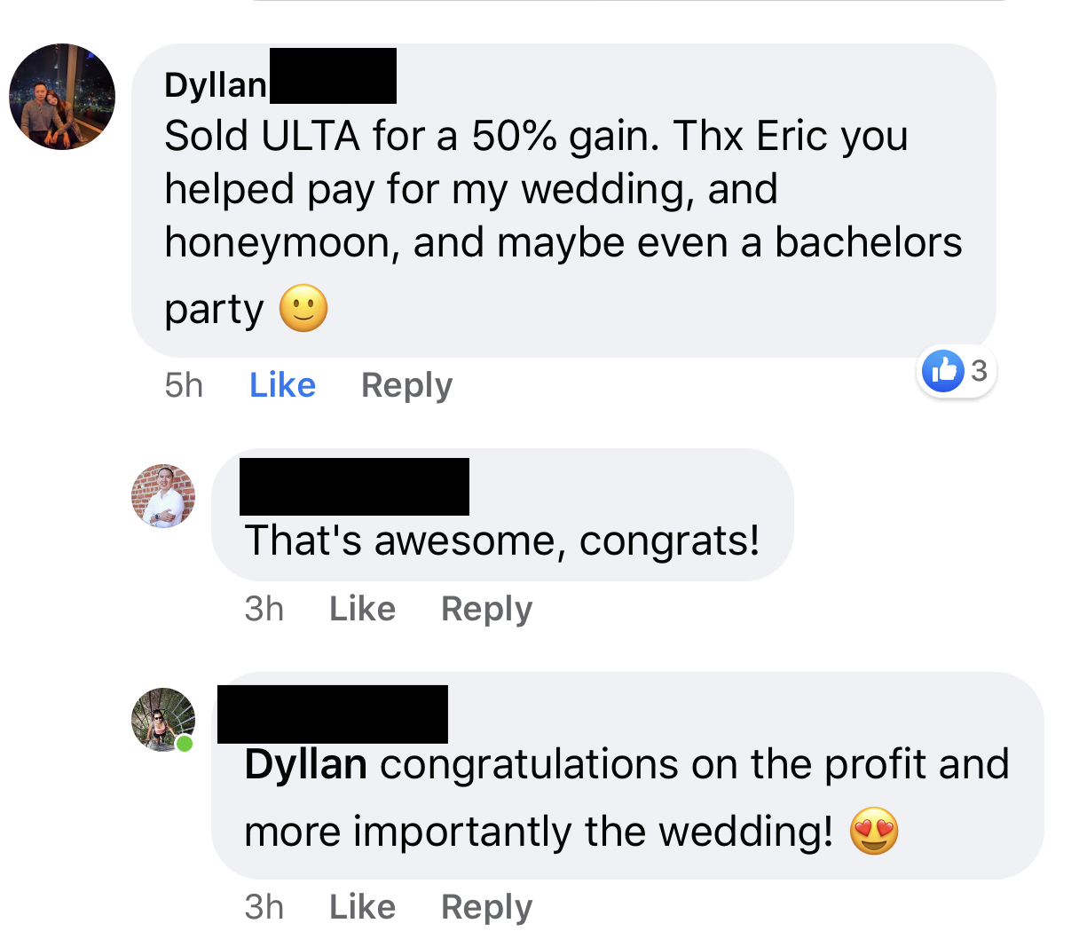 Dyllan made 50% on ULTA