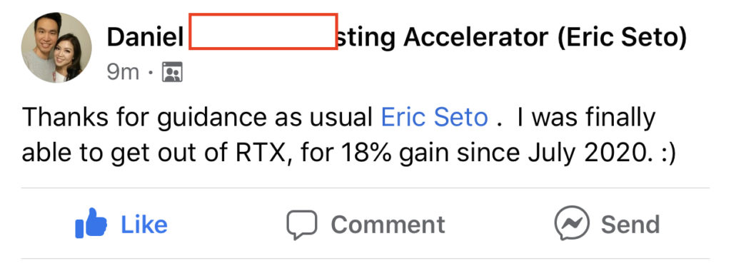 276 - Daniel C made 18% from RTX 9 months