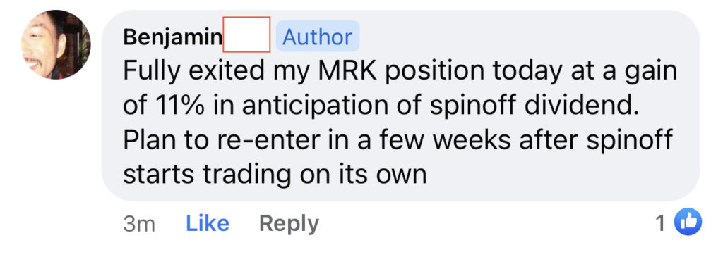 431 - Ben Lee made 11% from MRK in 2 months