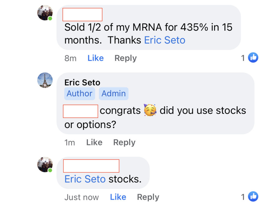 445 - Jon made 435% from MRNA in 15 months