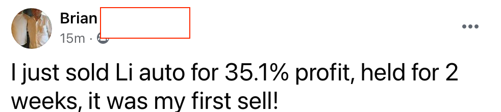 446 - Brian made 35% from Li in 2 weeks