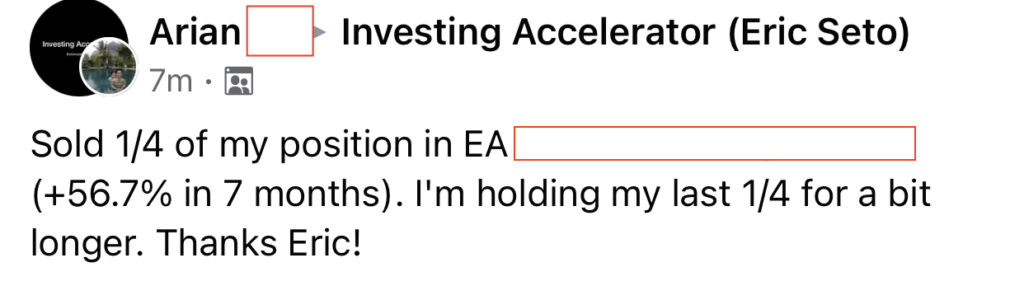 461 - Arian made 56% from EA in 7 months