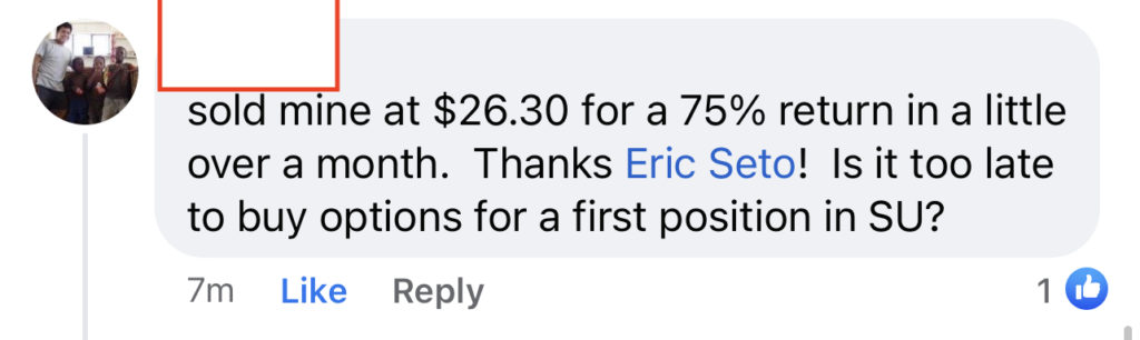 600 - Jon M made 75% from GOOS in 1 month