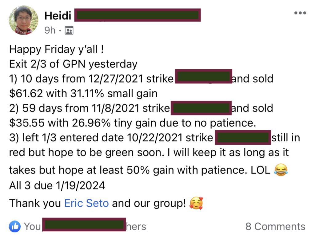 616 - Hedid made 30% from GPN in 2 months